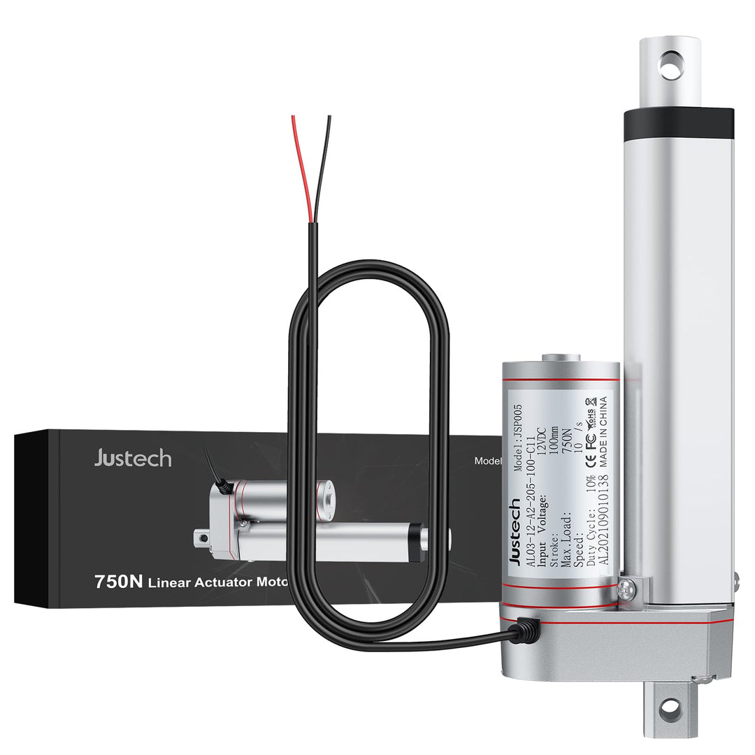 Justech Linearmotor Verstellantrieb Toröffner Linear Actuator Motor 12v DC 750N 100mm Lineartechnik