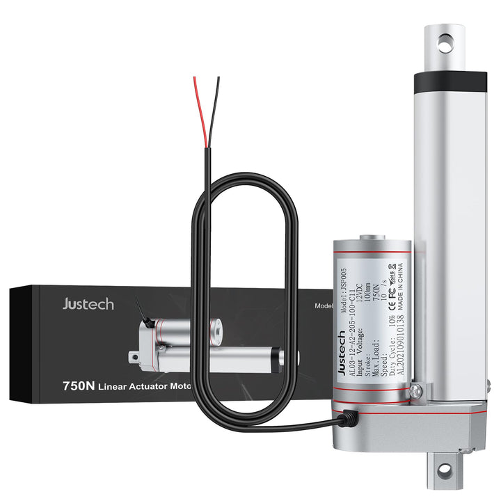 Justech Linearmotor Verstellantrieb Toröffner Linear Actuator Motor 12v DC 750N 100mm Lineartechnik