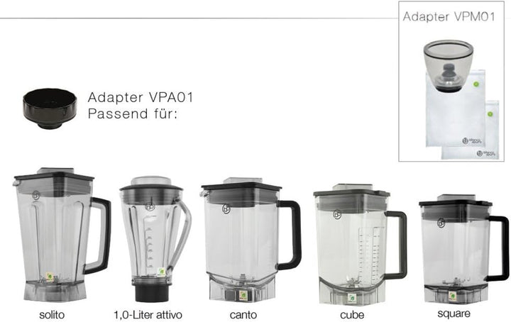 bianco di puro Vakuumpumpe VPS01 passend für alle bianco Hochleistungsmixer inkl. 3 Vakuumbeutel
