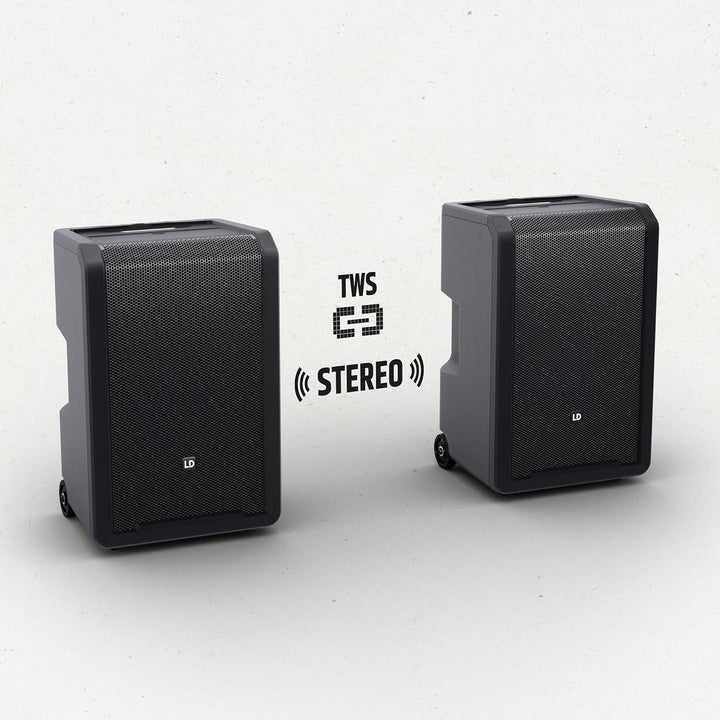 LD Systems ANNY 10 HHD B5 - Mobiler Bluetooth PA Lautsprecher mit Akku, Mixer und 1x Funkmikrofon 58