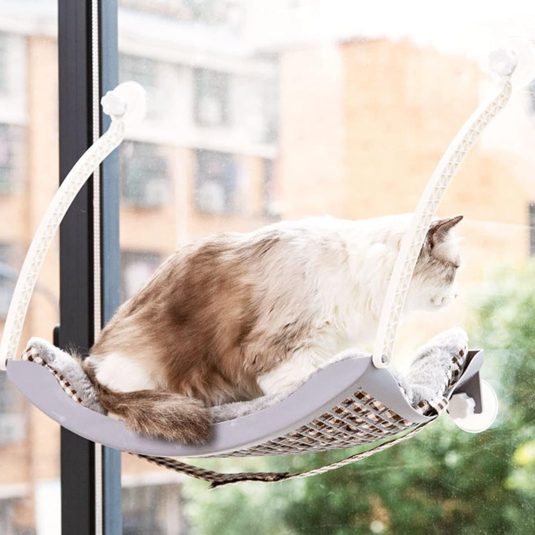 Pssopp Katzenbett-Fenster, Katzenfenster-Sitzstange, Katzenfenster-Hängematte, Katzenbett, Katzenruh