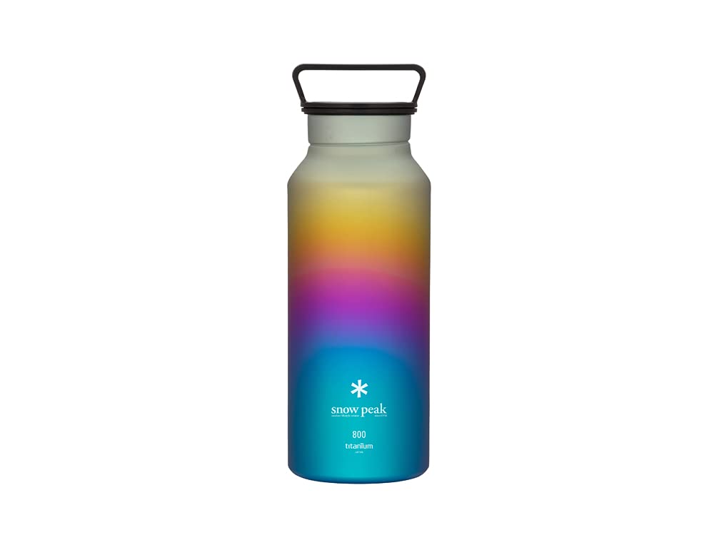 Snow Peak Titanium Aurora Bottle 800 - Rainbow