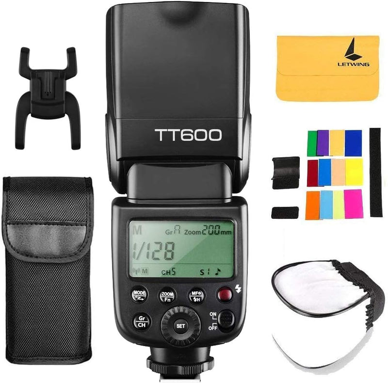 Godox TT600 2.4G Speedlite Master/Slave-Blitz mit integriertem Auslösesystem für Canon Nikon Pentax