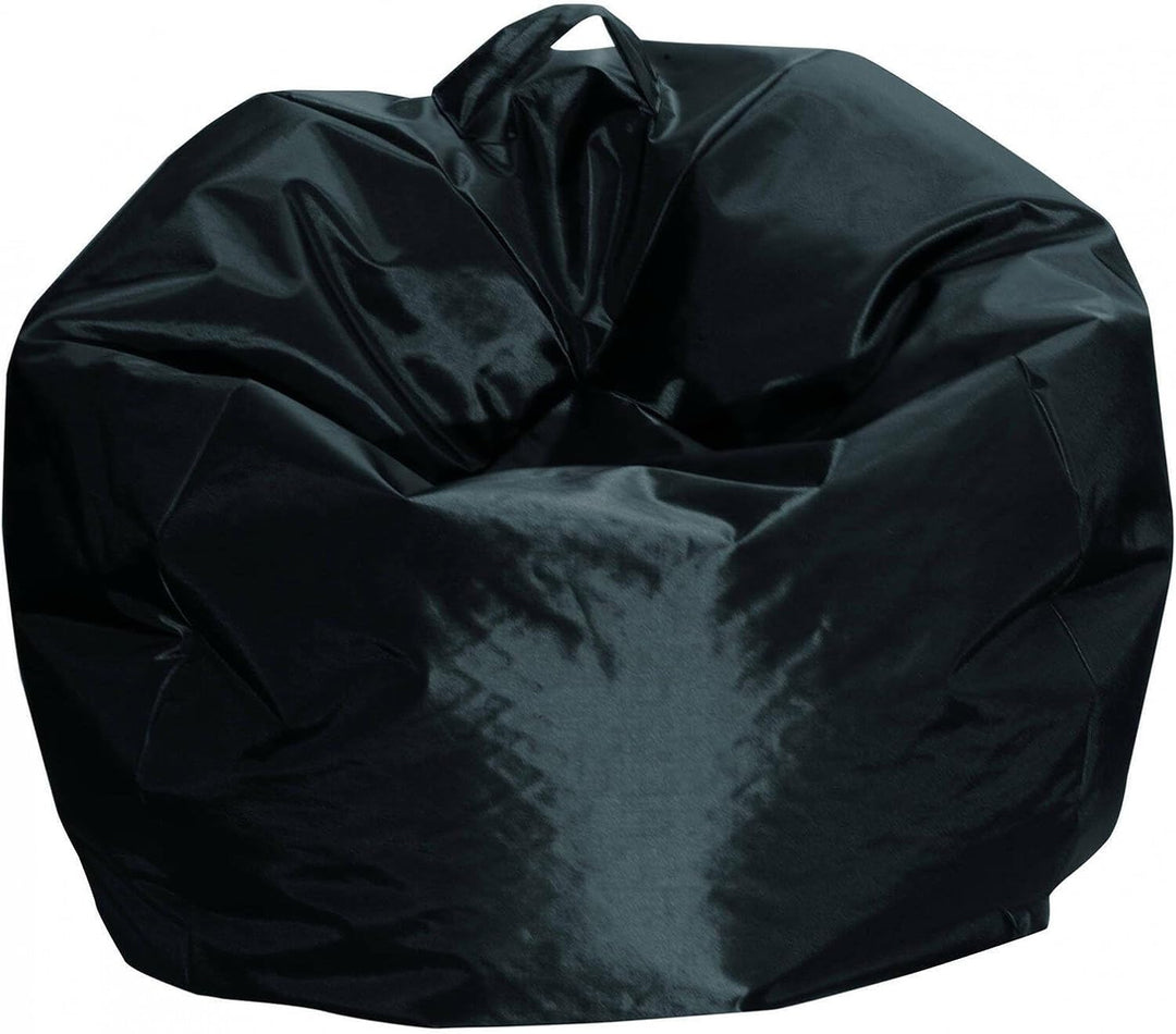 Dmora - Eleganter Sitzsack, schwarze Farbe, Masse 65 x 50 x 65 cm Nero, Nero