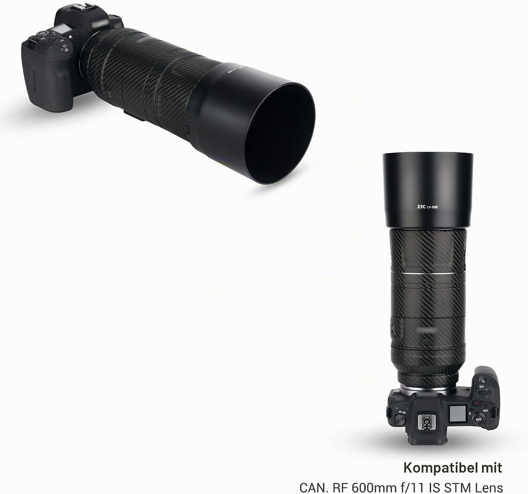 JJC ET-88B Gegenlichtblende Kompatibel mit Canon RF 600mm F11 is STM Objektiv RF 135mm F1.8 L is USM