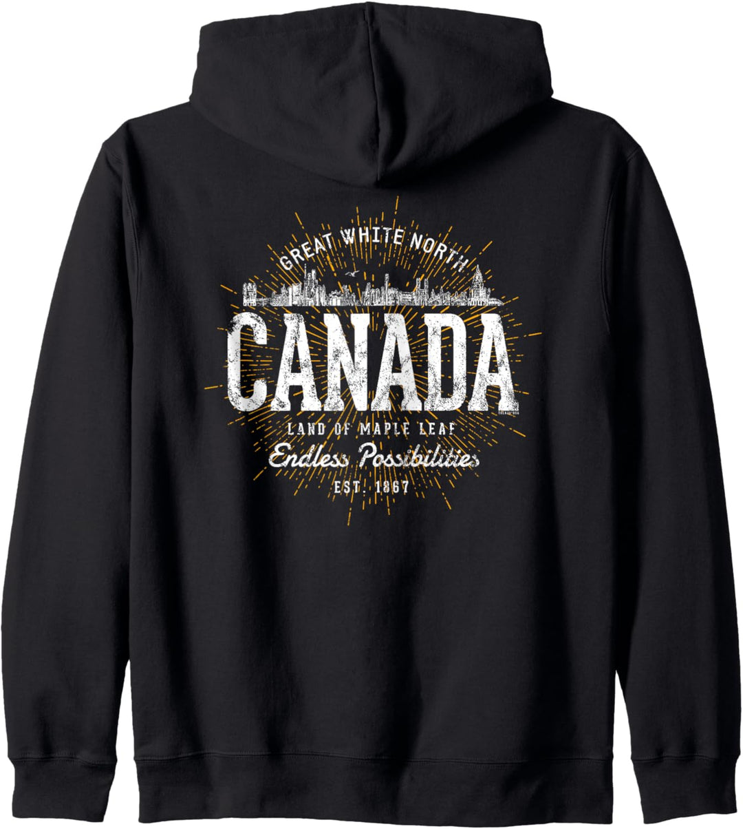 Canada Vintage Stil Retro Kanada Kapuzenjacke