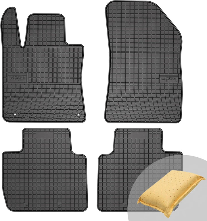 FROGUM EL Toro Gummimatten Ganzjähriges-Set von Autofussmatte Auto Fussmatten für Peugeot 508 II ab