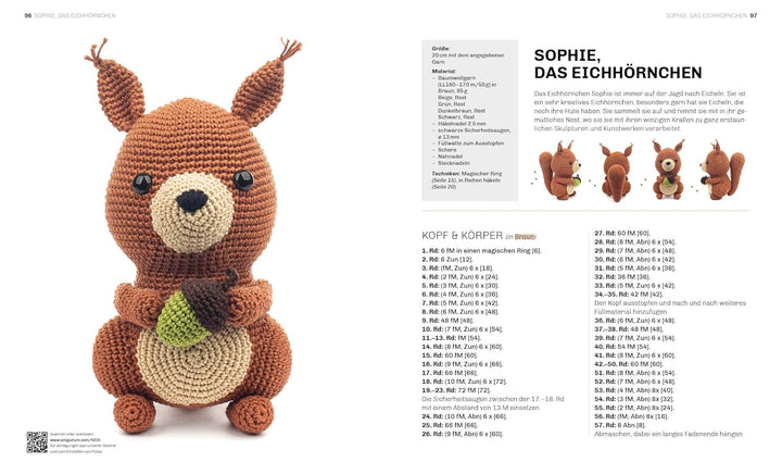 Die Amigurumi-Häkelschule: Häkeln einfach erklärt: alle Grundlagen mit Videos und jede Tier-Figur mi