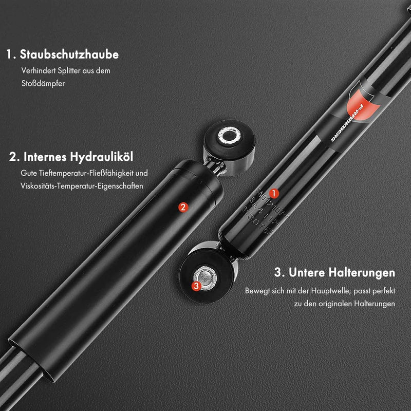 Frankberg 2x Stossdämpfer Gasdruck Hinten für Transit Tourneo Transit E Bus Kasten Pritsche/Fahrgest