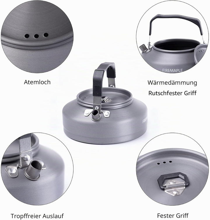 Fire-Maple FMC-T3 Camping Wasserkocher Teekessel für Camping, Outdoor, Wandern und Picknick Wasserko
