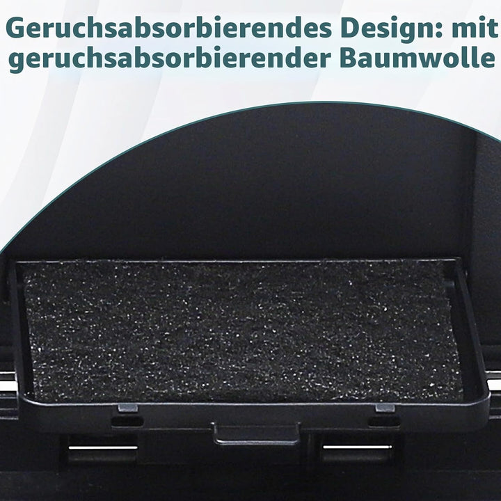 Mülleimer Küche,2 x 30L Mülltrennsystem Edelstahl Mülleimer 2 fächer tretmülleimer Doppeldeckel müll