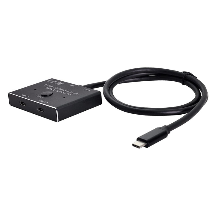 cablecc USB-C Bi-Direction Switch MST 1 zu 2 Hub unterstützt Videodaten PD 8K @ 30Hz 100W 10Gbps mit
