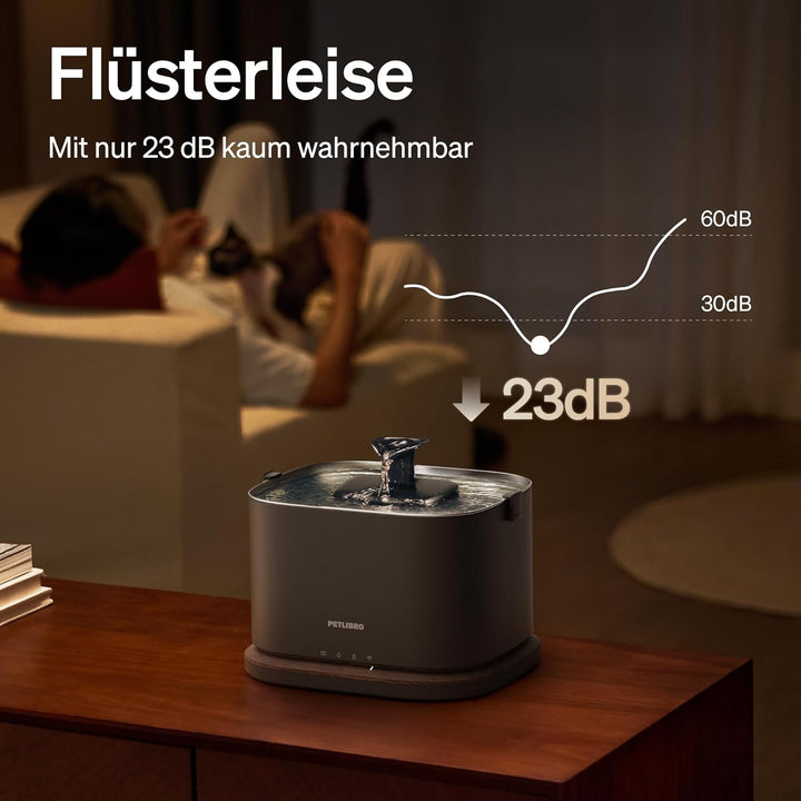 PETLIBRO Upgrade Katzenbrunnen - Kabelloser Trinkbrunnen für Katze mit App-Überwachung, 3L/101oz Doc