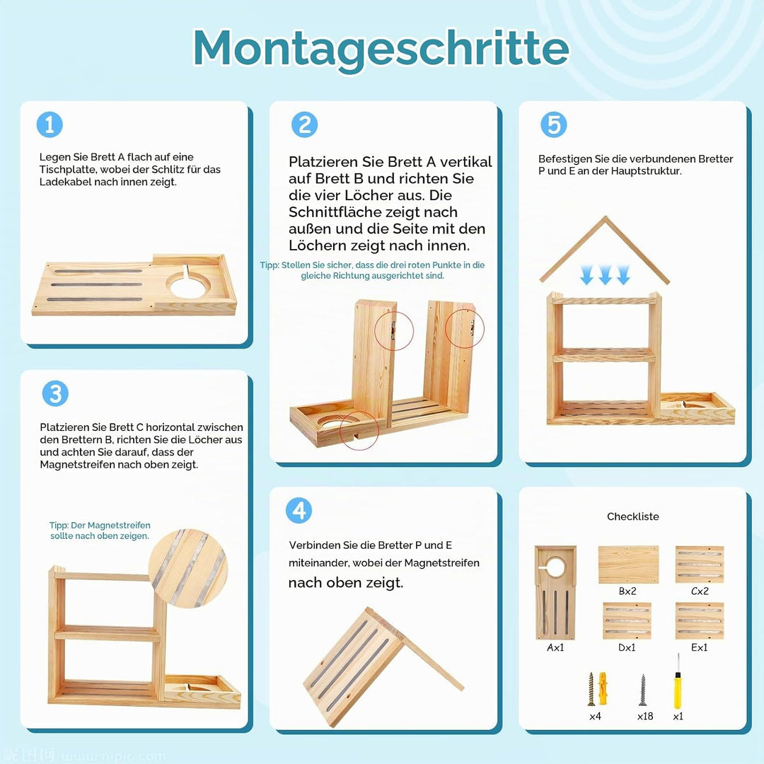 to-nie Regal, Hausform Aufbewahrung Regale für 85, Magnetisches to-niebox Regal für to-nie Box und F