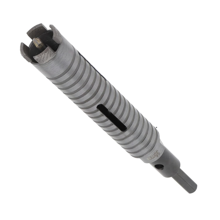PRODIAMANT Diamant Bohrkrone ø 35mm Nutzlänge 150mm mit 6-Kant Adapter lasergeschweisst für trocken