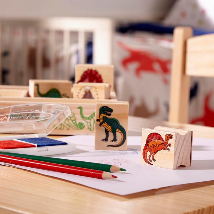 Melissa & Doug Dinosaur Stamp Set | Arts & Crafts | Stamp Sets & Stencils | 4+ | Gift for Boy or Gir