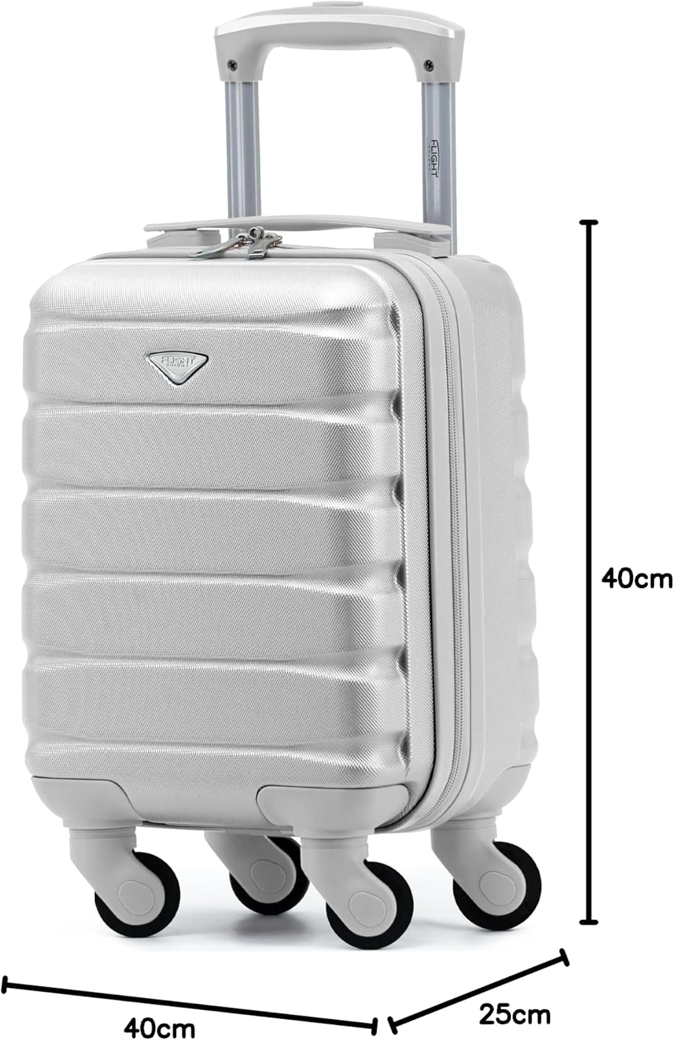 Flight Knight Leichte 4-Rad-abs-hartschalenkoffer Handgepack, Zugelassen Fur Uber 100 Fluggesellscha