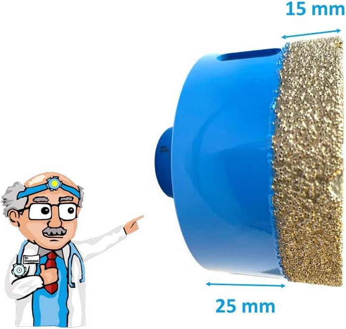 Dr. Diamond | Diamant Fliesenbohrer Blue Diamond für Fliesen & Feinsteinzeug Lochsäge für Winkelschl