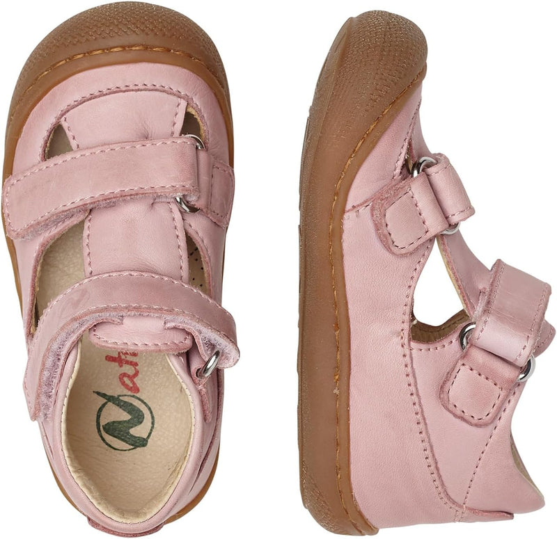 Naturino Baby-Mädchen Puffy Halbgeschlossene Sandalen 19 EU Rosa, 19 EU Rosa