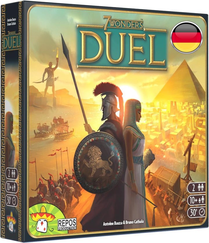 Asmodee 7 Wonders Duel, Grundspiel, Kennerspiel, Strategiespiel, 2 Spieler, ab 10+ Jahren, 30 Minute