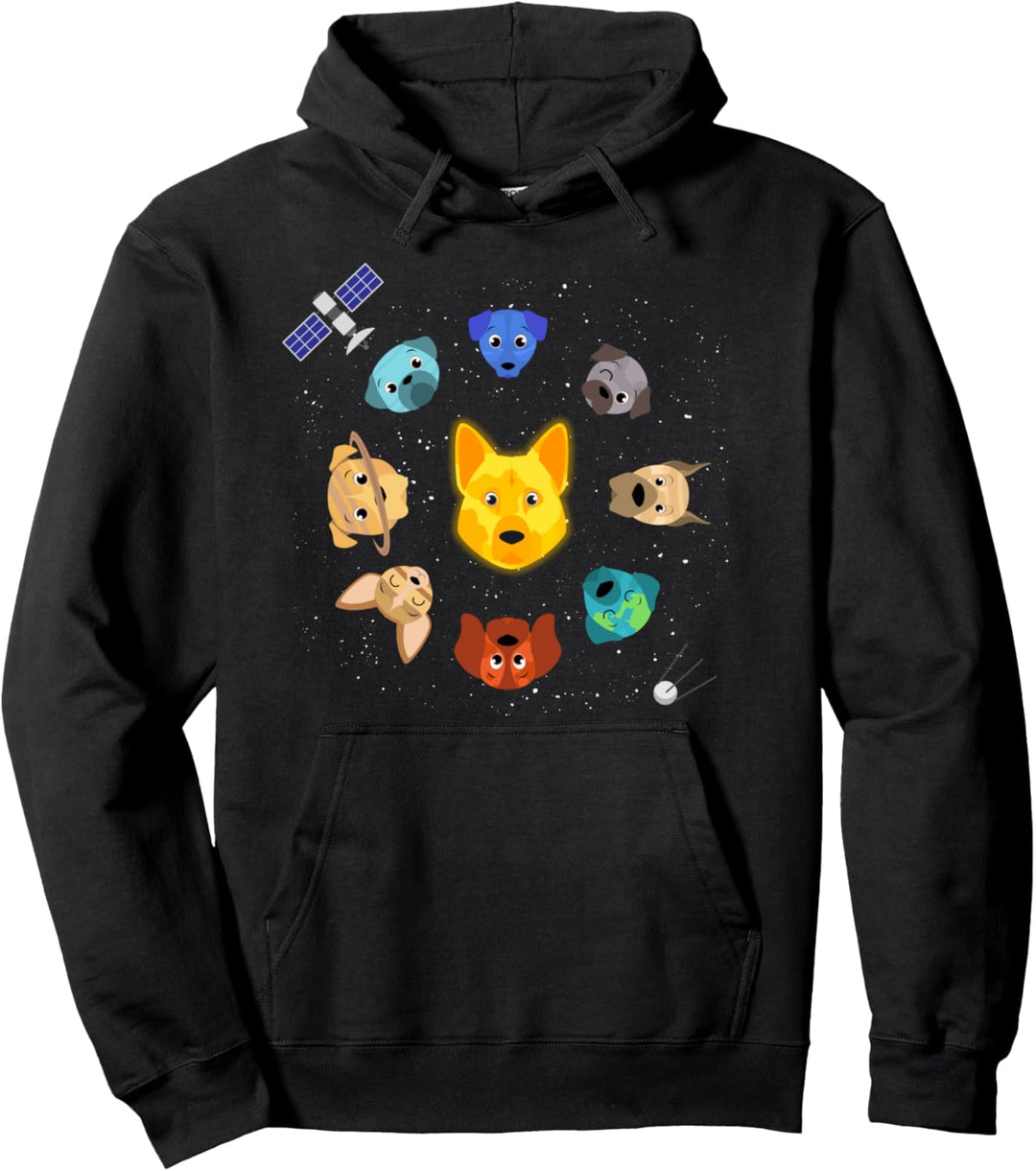 Welpen im Weltall - Hundeköpfe mit Rakete - Tiere Pullover Hoodie