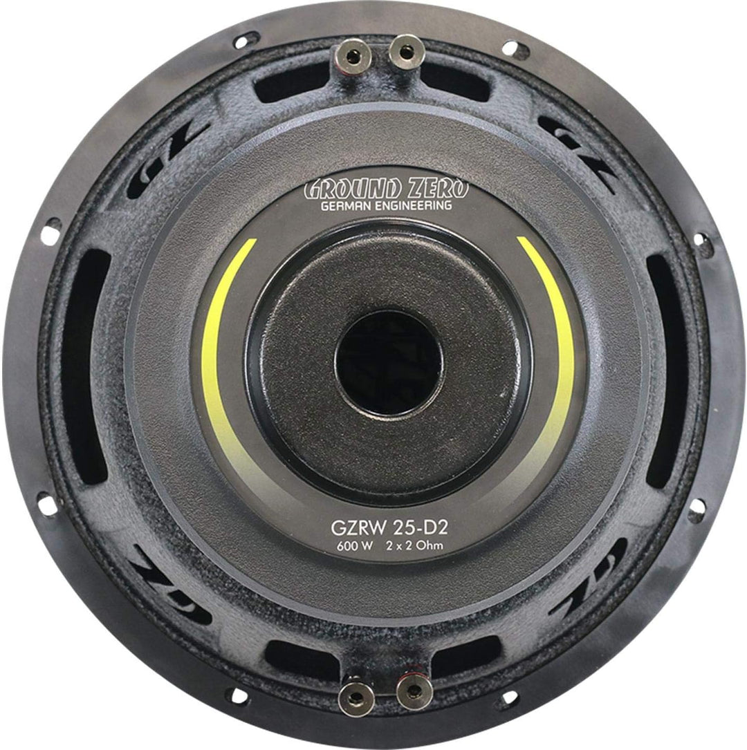 Ground Zero GZRW 25-D2-25 cm Passiv Subwoofer mit 600 Watt (RMS: 600 Watt)