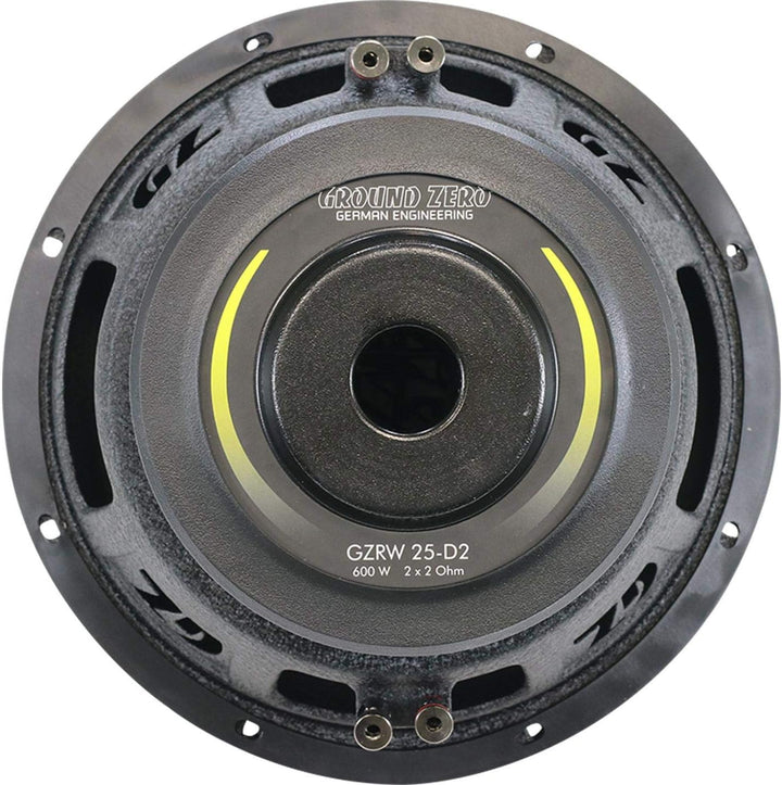 Ground Zero GZRW 25-D2-25 cm Passiv Subwoofer mit 600 Watt (RMS: 600 Watt)