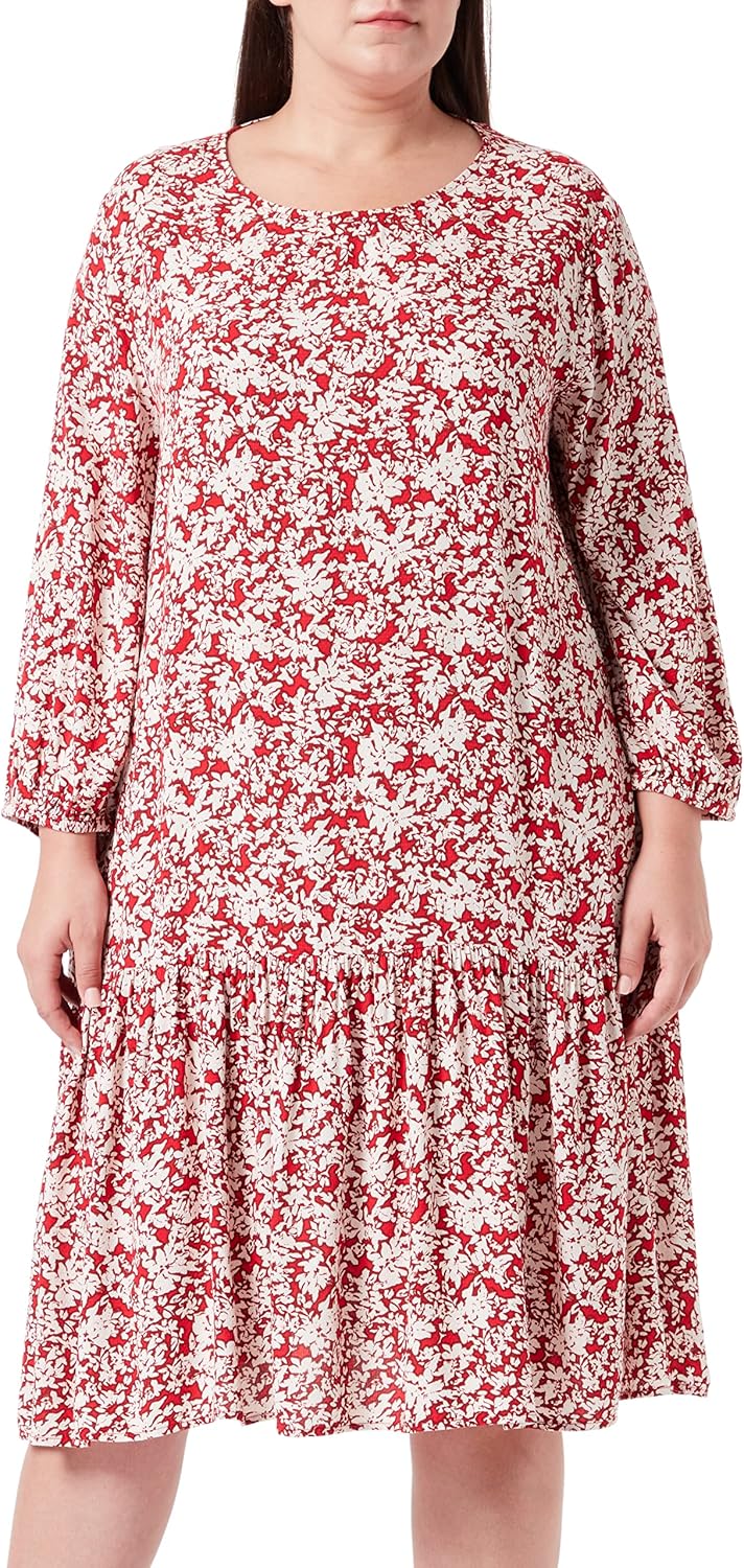 s.Oliver Damen Kleid 40 Red Aop, 40 Red Aop