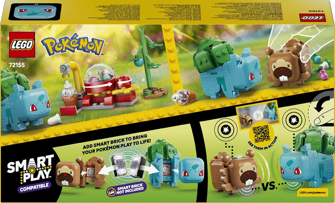 LEGO Pokémon SMART Play: Beerenfete mit Bisasam und Bidiza - kompatibles interaktives Set mit 2 SMAR