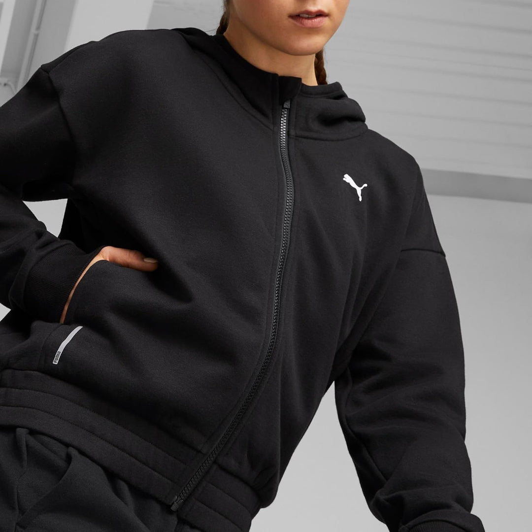 PUMA Damen Train Favorite Fleece Full Zip, Puma Schwarz