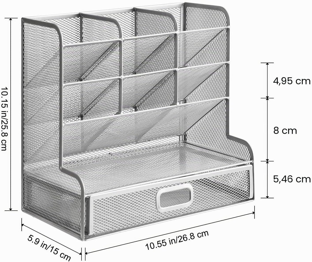 Marbrasse Mesh-Schreibtisch-Organizer, multifunktionaler Stifthalter, Stift-Organizer für Schreibtis
