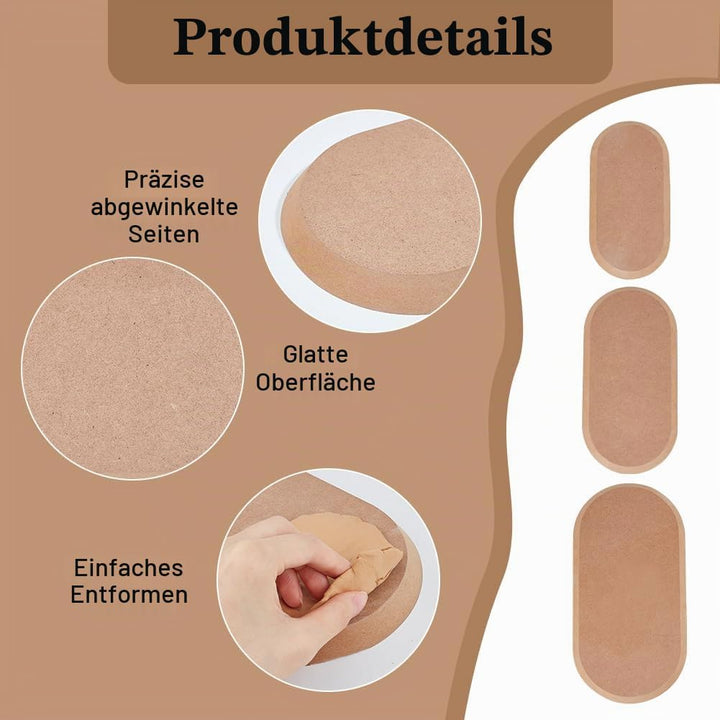 OLYCRAFT 3 Stück Ovale Töpferformen Für Ton Keramik Holz Töpferwerkzeuge Ton Trockenbrett Ovale Töpf