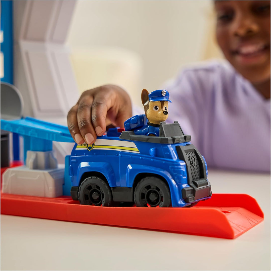 PAW PATROL - Lookout Tower (2025), über 50 cm hoch, Hauptquartier Spielset mit 1 Basis Polizei-Fahrz