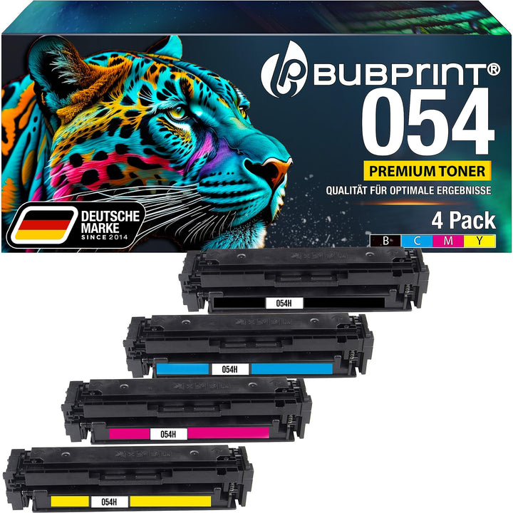 4 Toner kompatibel als Ersatz für Canon 054 054H 054 H i-Sensys LBP-621Cw LBP-623Cdw LBP-640C MF640C