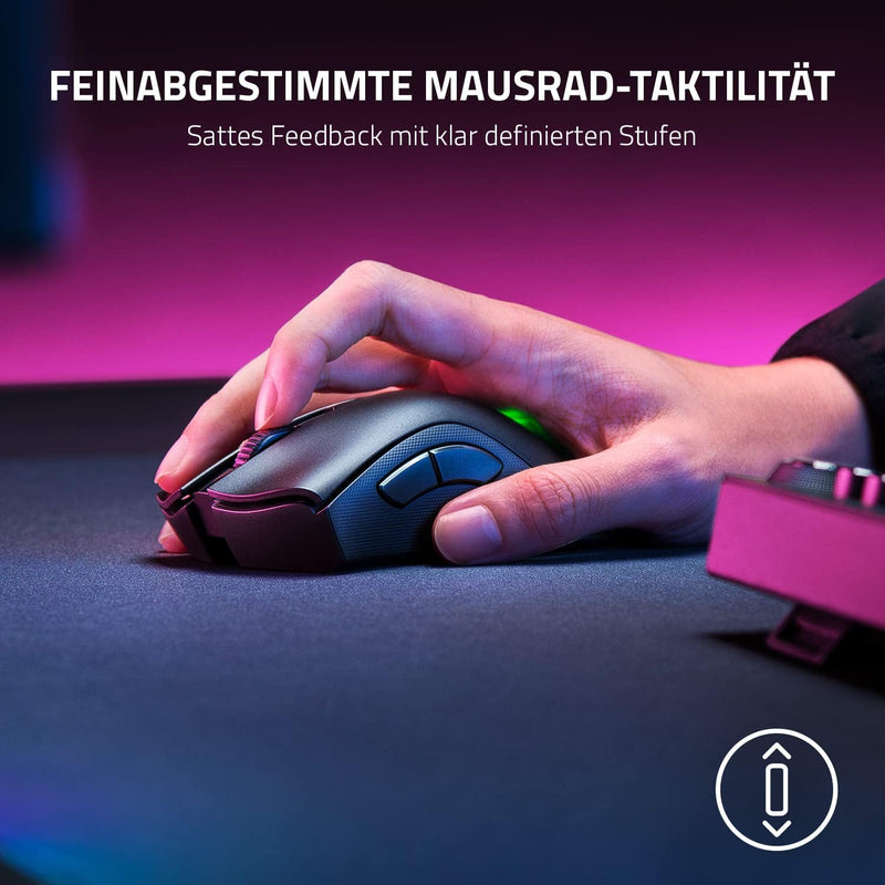 Razer DeathAdder V2 Pro - Kabellose Gaming-Maus mit klassenbester Ergonomie mit 20K DPI Focus+ Senso