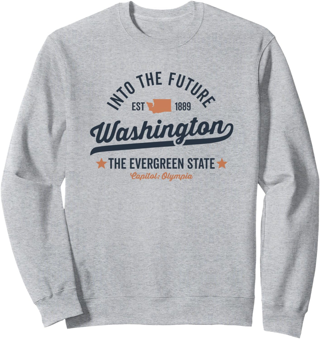 Washington Vintage-Sportdesign Der Evergreen Star State Sweatshirt