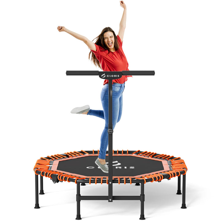 CLORIS 101,6 cm faltbares Fitness-Trampolin – maximale Belastung 220bl, Rebounder mit verstellbarem