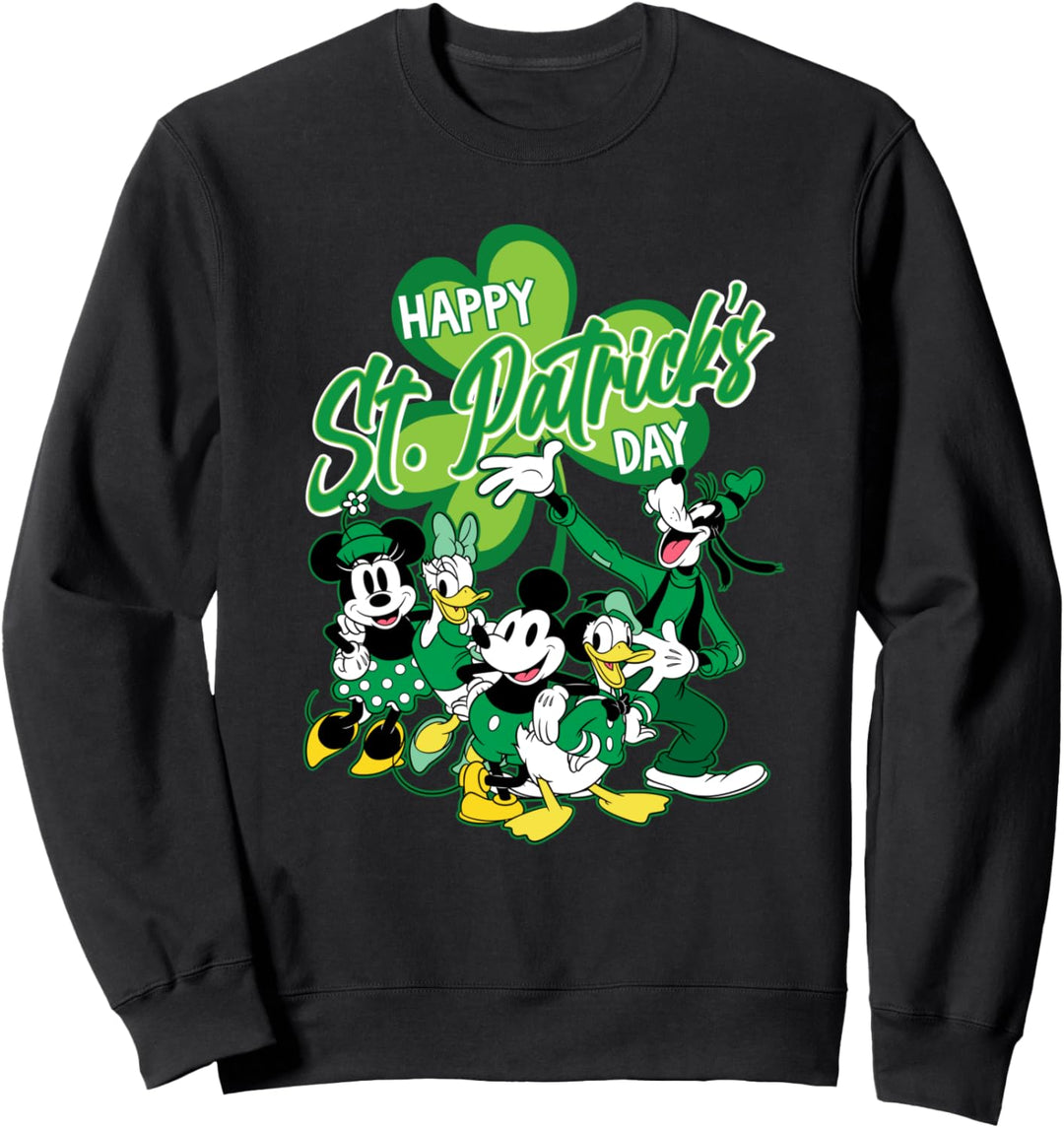 Disney Mickey Mouse & Friends Happy St. Patrick's Day Sweatshirt