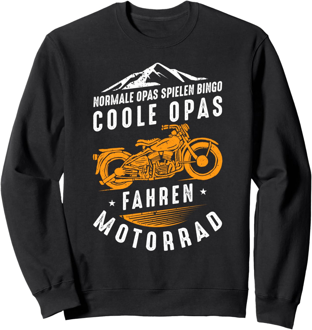 Normale Opas spielen Bingo, coole Opas fahren Motorrad - Fun Sweatshirt