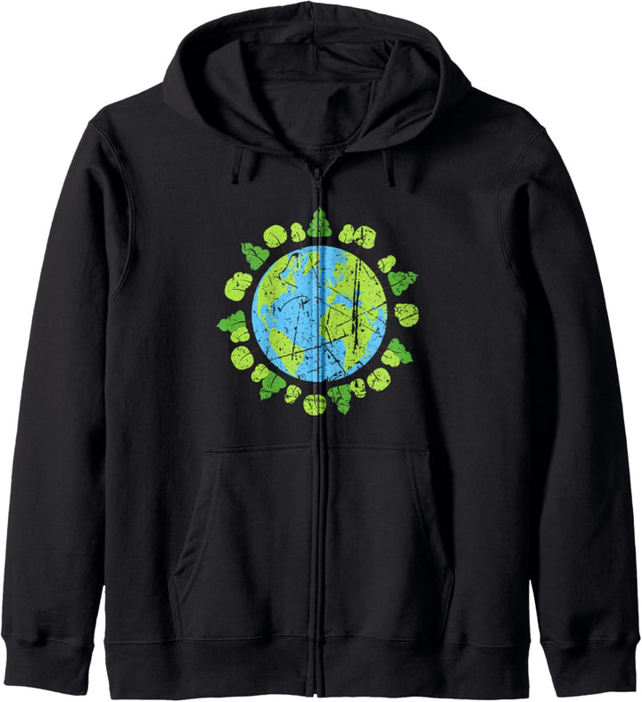 Earth Day Awareness Naturdesign Rette den Planeten Kapuzenjacke