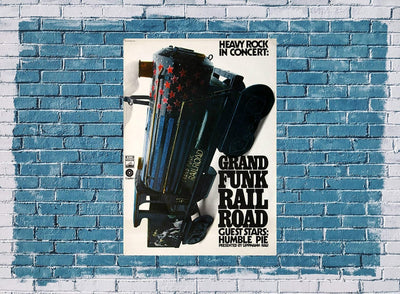 Grand Funk Railroad - On Time, 1969 » Konzertplakat/Premium Poster | Live Konzert Veranstaltung | DI