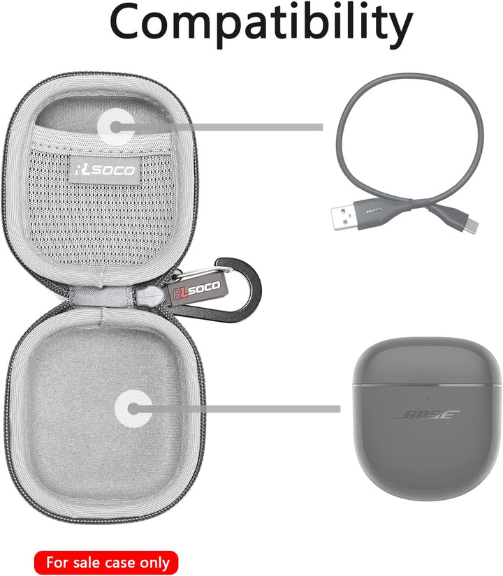 RLSOCO Tasche für Bose QuietComfort Ultra/QuietComfort Ultra 2. Gen/Earbuds II/Earbuds 2 kabellose E