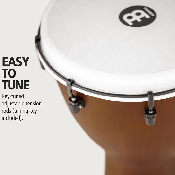 Meinl Percussion Pickup Djembe - Afrikanische Trommel für Kinder und Erwachsene mit Tonabnehmer/Elek