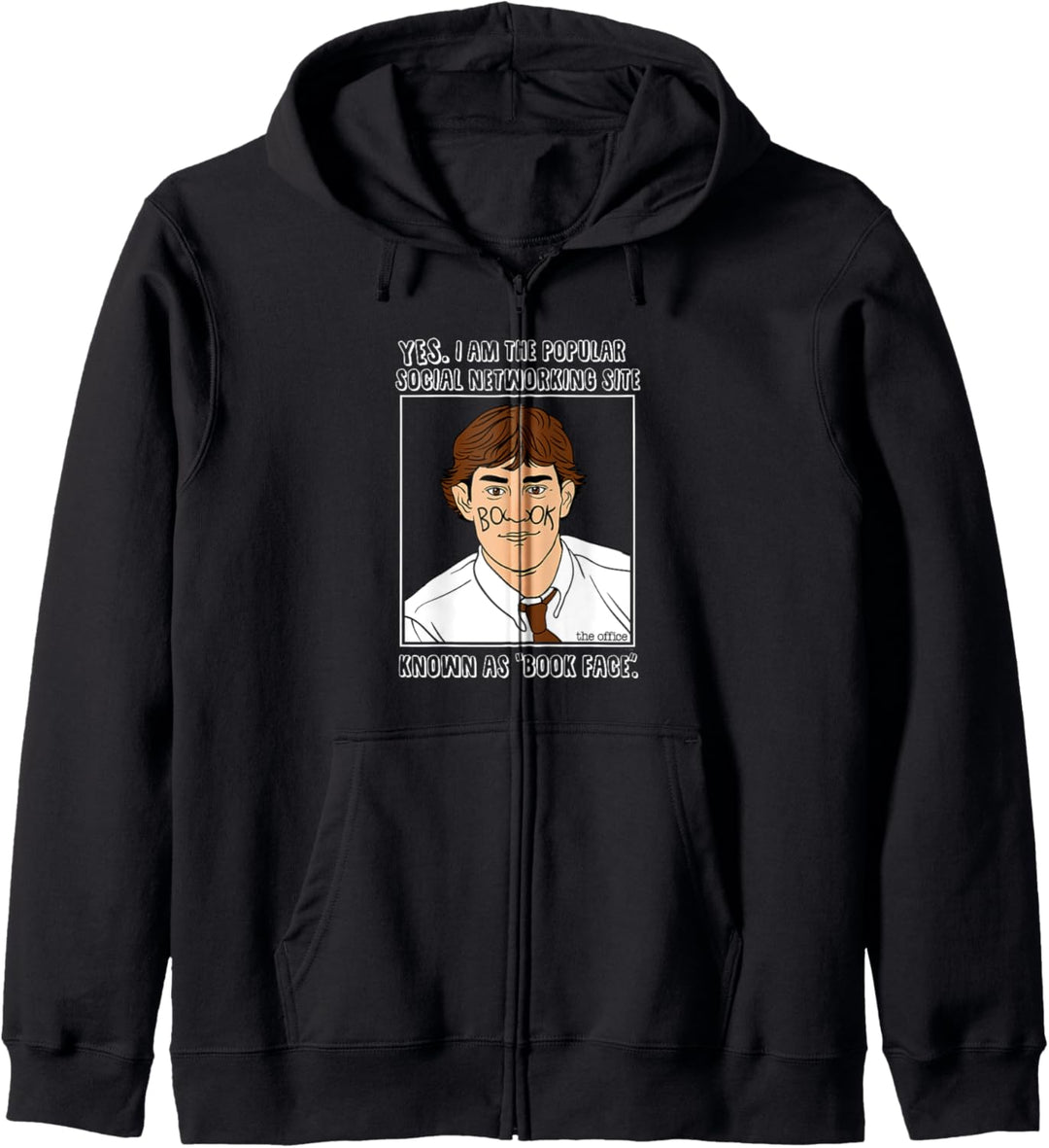 The Office Buchgesicht Jim Kapuzenjacke