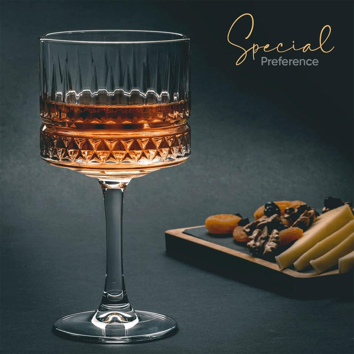 Vintage Coupe Gläser 2er-Set, (500 ml/17oz), Champagner, Martini, Cocktailgläser, Grosse Quadratisch