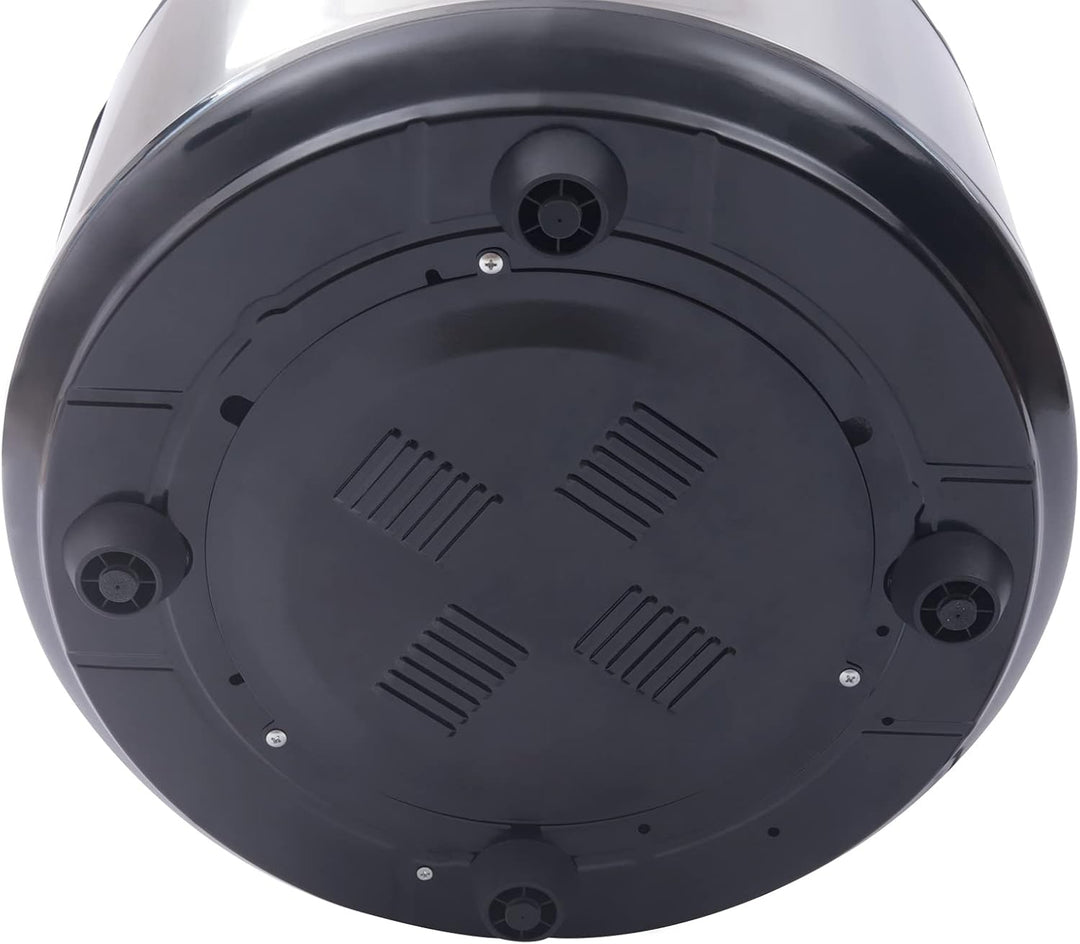 Gewerblicher Hochleistungs-Reiswärmer 19 Liter (20 Qt), Schwarz, Antihaft-Innentopf, Umluftisolierun