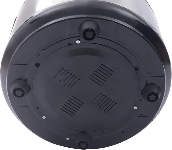 Gewerblicher Hochleistungs-Reiswärmer 19 Liter (20 Qt), Schwarz, Antihaft-Innentopf, Umluftisolierun