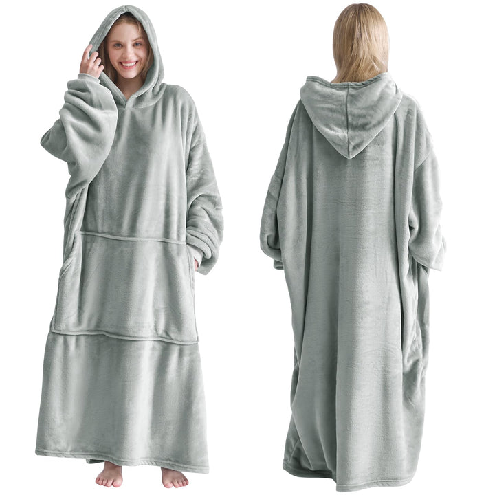 Good Nite Hoodie Decke mit Elastische Hülse Kuschelpullover, Oversize Hoodie Decken Pullover Kuschel