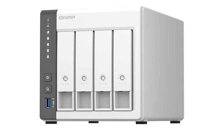 QNAP TS-433 NAS 4 Bay (ARM 4-Core Cortex-A55 2,0GHz, 2,5GbE) 40TB Bundle mit 4x10TB WD RED Plus HDD