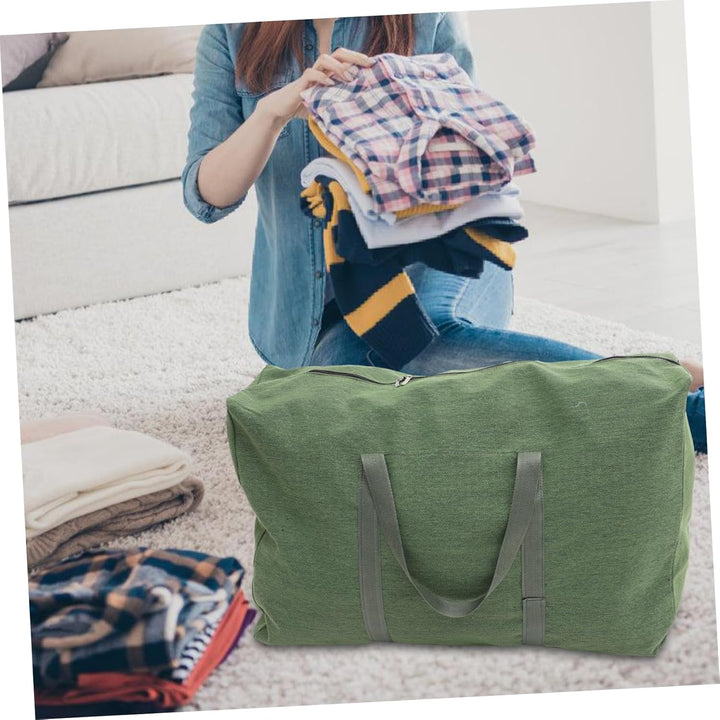 TOPBATHY Grosse Kapazität Reisetasche Segeltuch Reisetasche Grosse Seesack Olivgrün, olivgrün